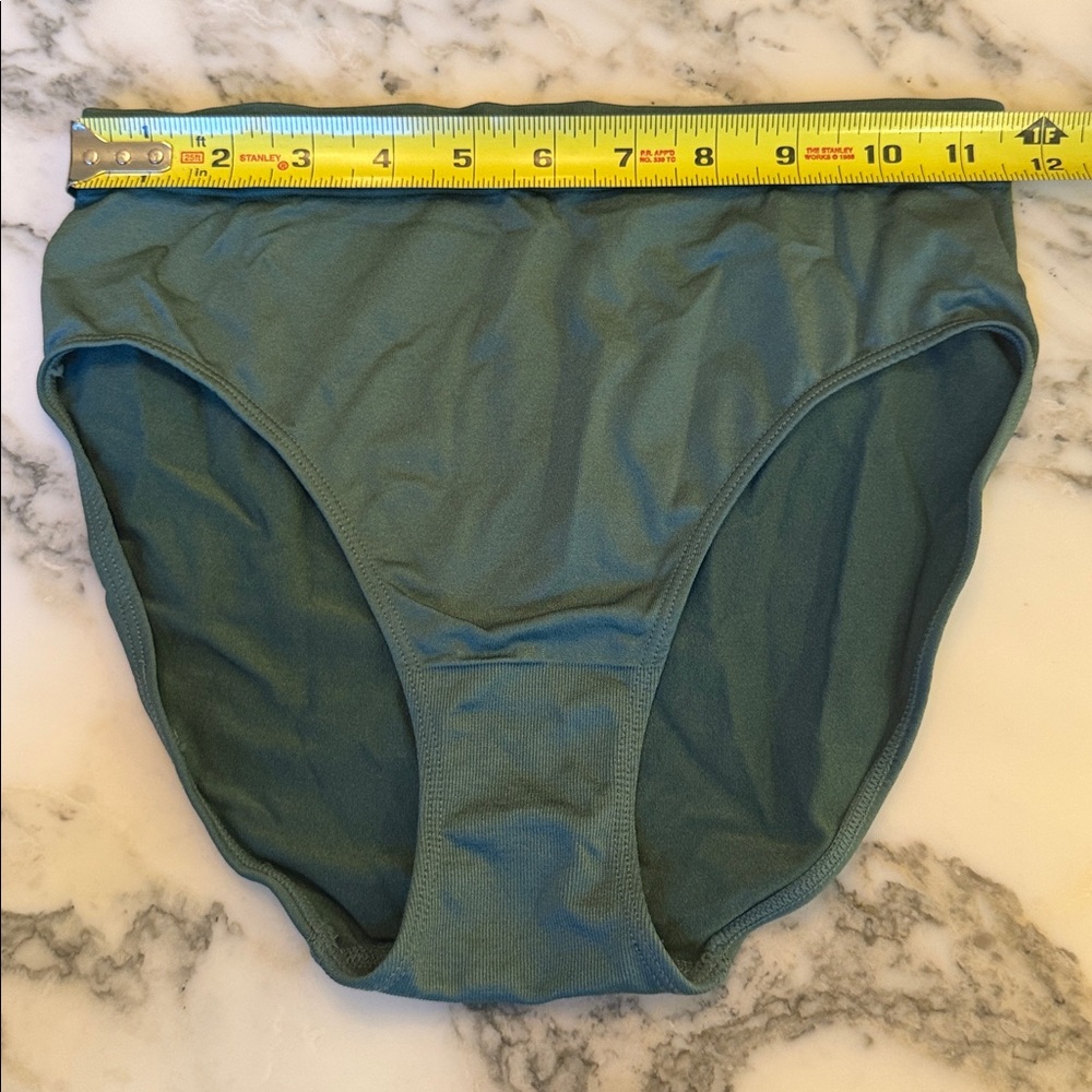 New Quince Smoothing Comfort High Waisted Bikini (6-Pack) Rosemary Green S M L - Picture 8 of 10